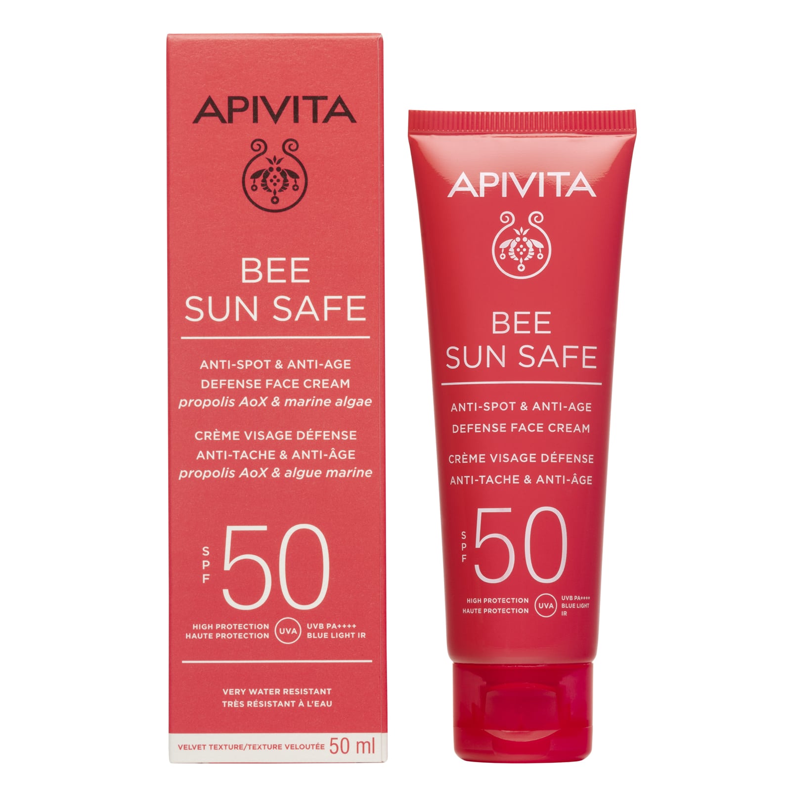 APIVITA - BEE SUN SAFE Κρέμα Προσώπου κατά των πανάδων & των ρυτίδων SPF50 - 50ml